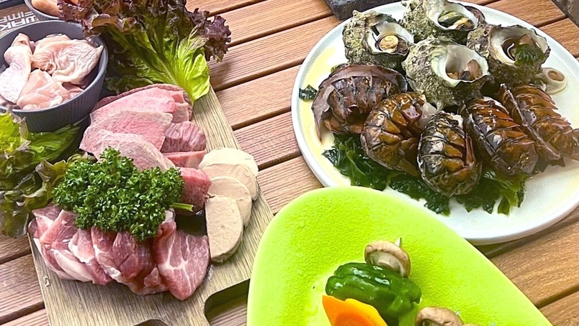 【組数限定/個室でゆったり】熊野牛BBQを楽しむちょっと贅沢なBBQプラン＜夕朝食・ラウンジ付＞