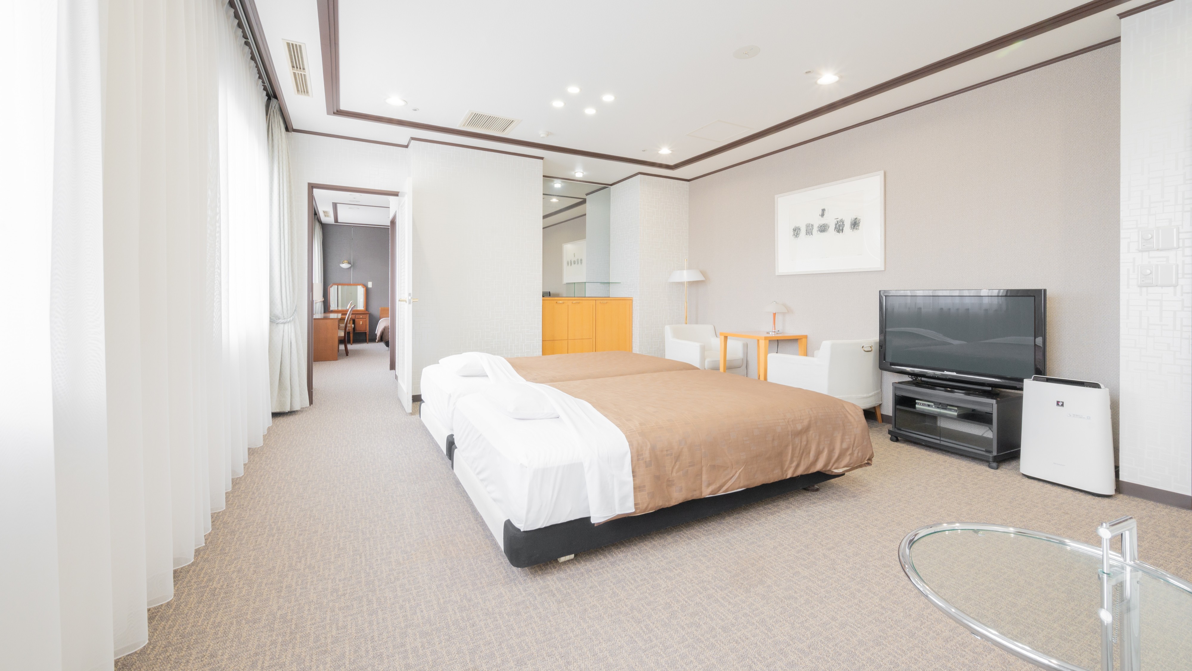 客室最上階デラックス４Bed（60㎡）ベッド幅120cm