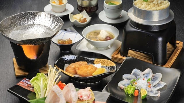 【日帰り昼食＆温泉入浴付】この冬新メニュー登場　天然クエ尽くし会席　2025