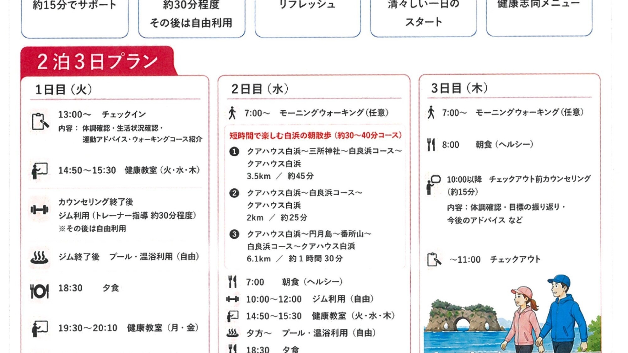 【２泊３日◆連泊ウェルネス】ゆっくり整う！トレーナー相談＆鮑のご褒美付き　連泊ウェルネスプラン