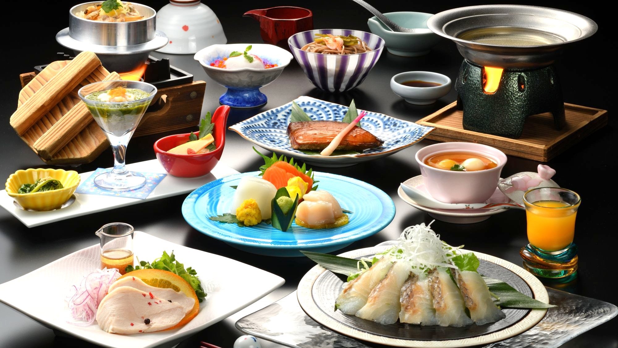 ☆早期予約でお得☆最大2000円割引＜オールインクルーシブ＞旬の海の幸を堪能〜旬魚のしゃぶしゃぶ御膳