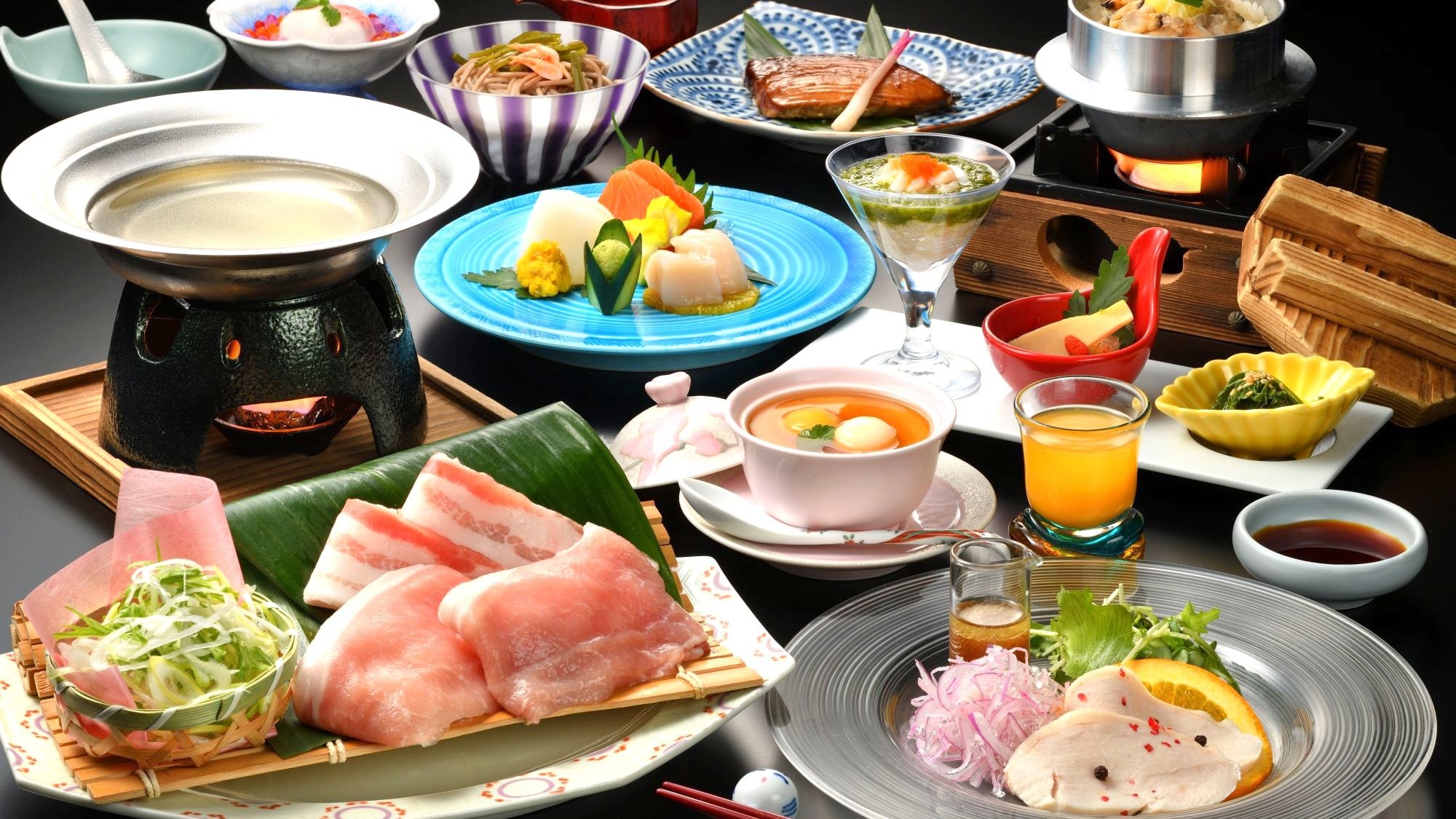 【楽天トラベル】◆直前割◆オールインクルーシブ＼最大1000円割引／『三元豚』のしゃぶしゃぶ御膳