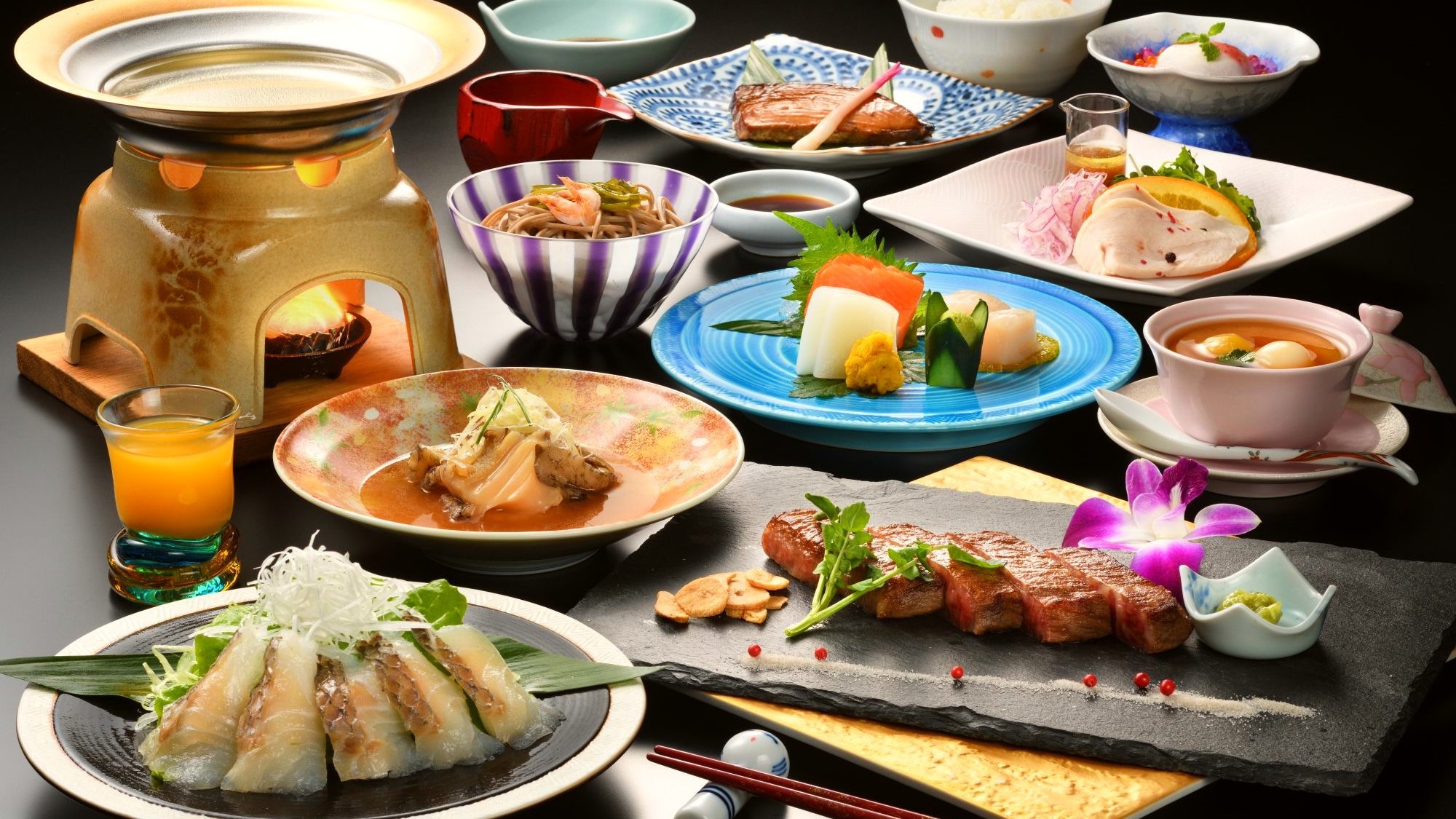【楽天トラベル】★直前割★オールインクルーシブ＼最大1000円割引／『A5仙台牛』の贅沢鉄板焼き御膳