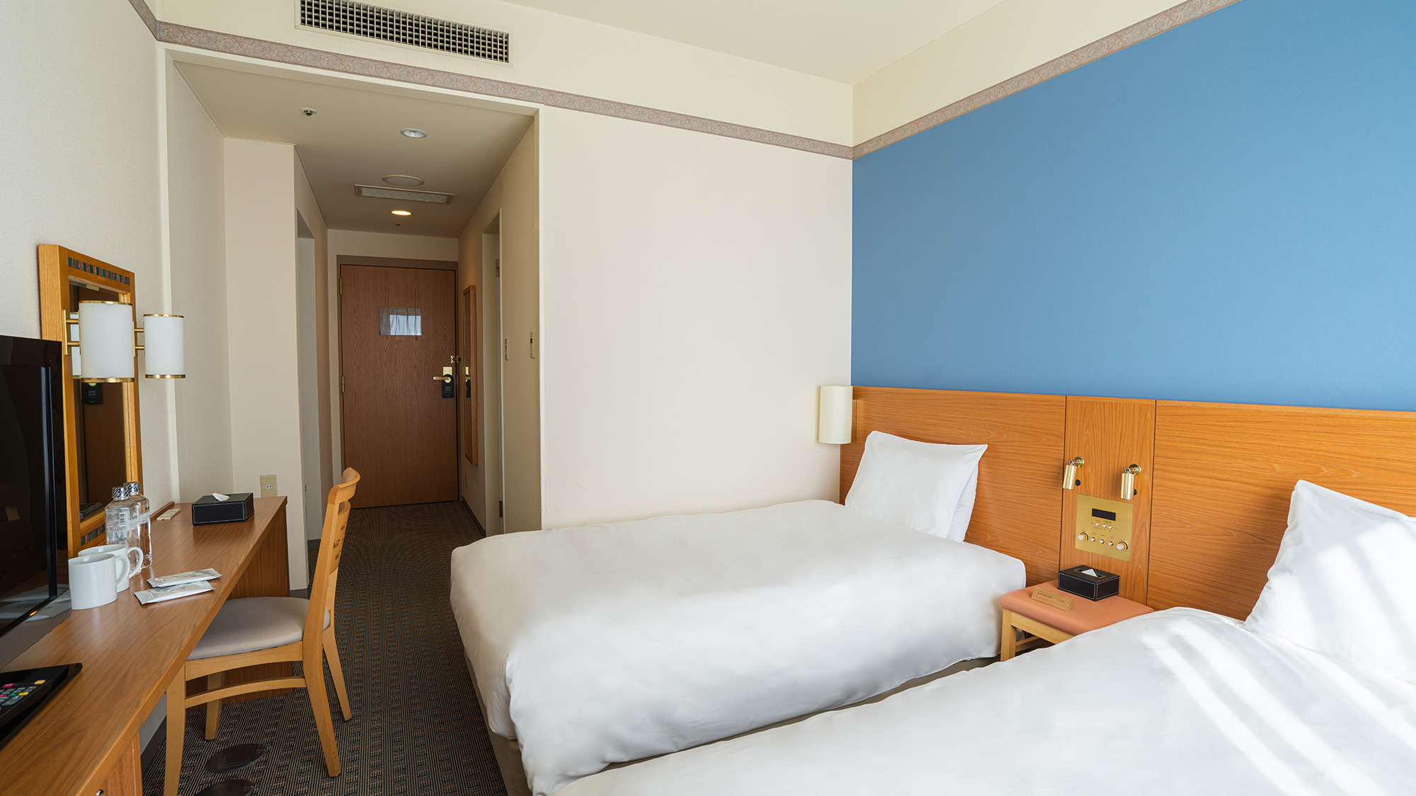 【シンプルツイン 22㎡】機能的＆快適◎ ビジネス・観光に最適な客室