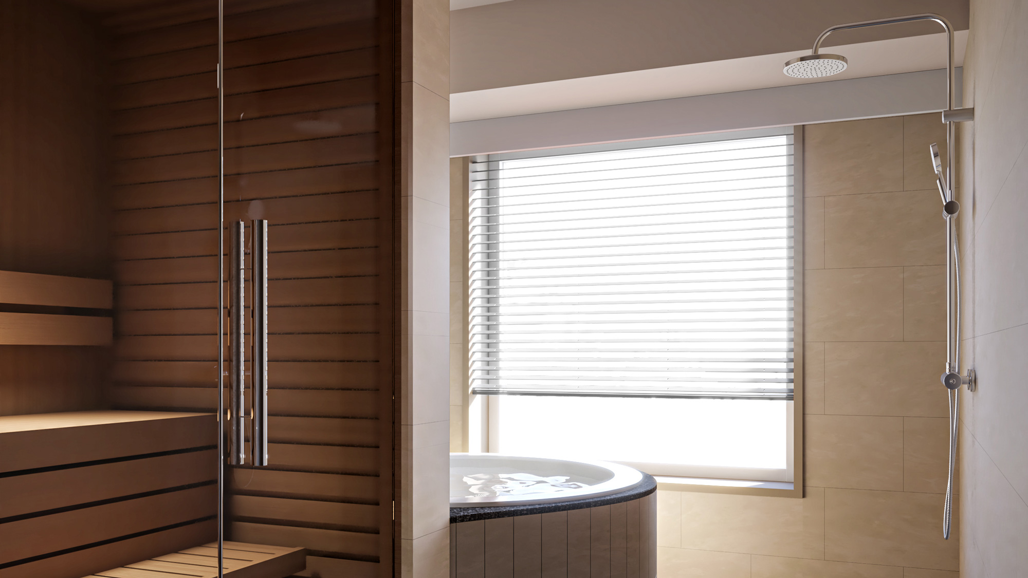 プライベートサウナ｜57平米・駐車場無料・フリーフロー