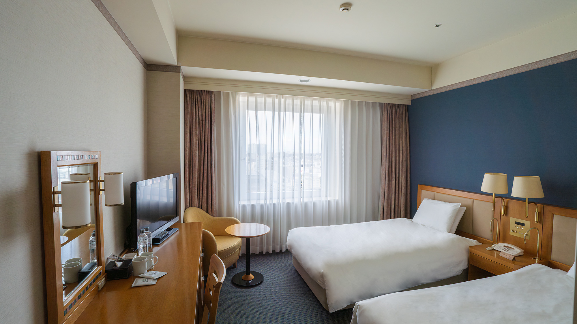 【スタンダードツイン 24㎡】ビジネス＆レジャーに◎ ちょうど良いサイズのツインルーム