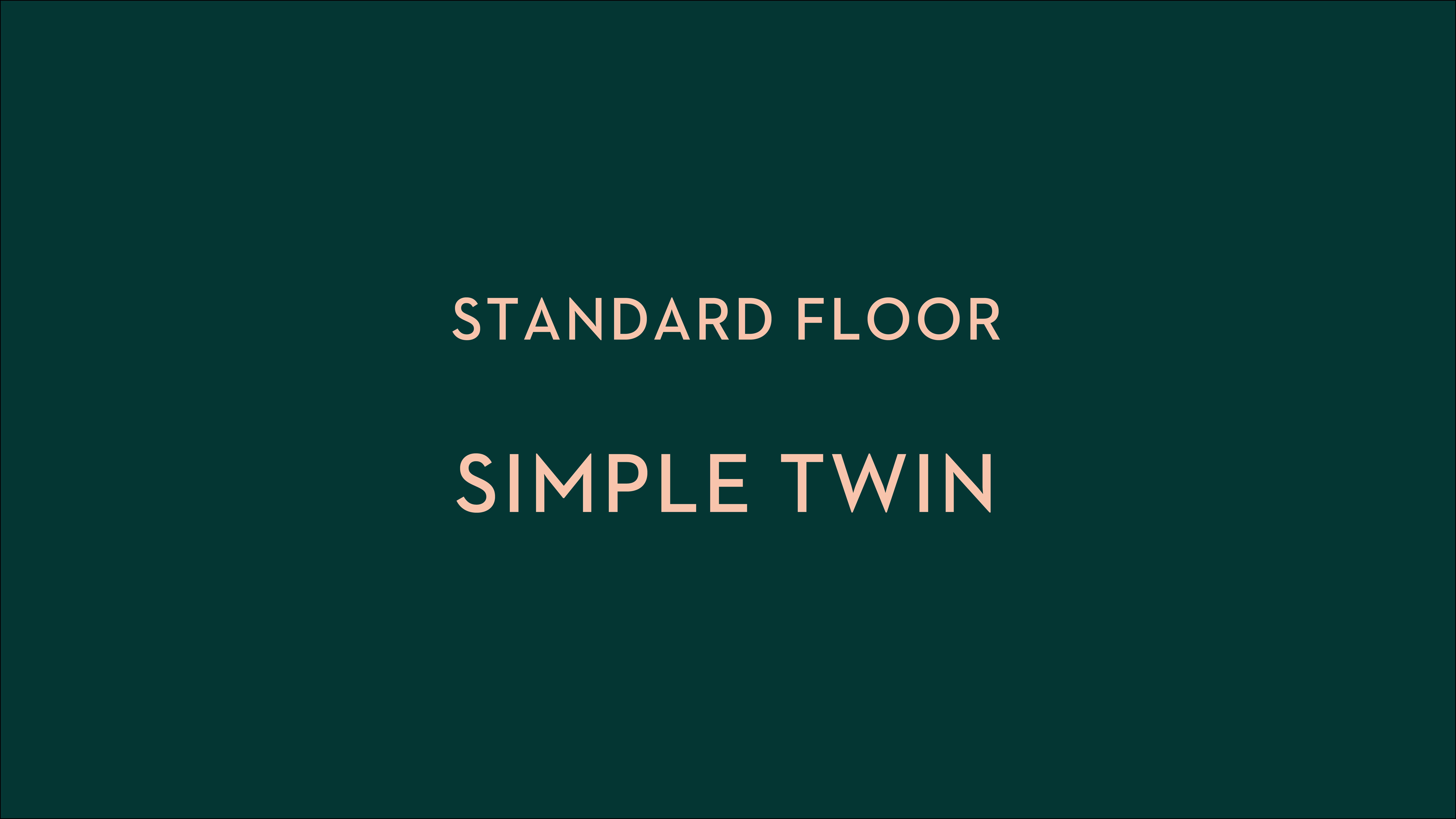 スタンダードフロア　シンプルツインルーム（9階～12階）