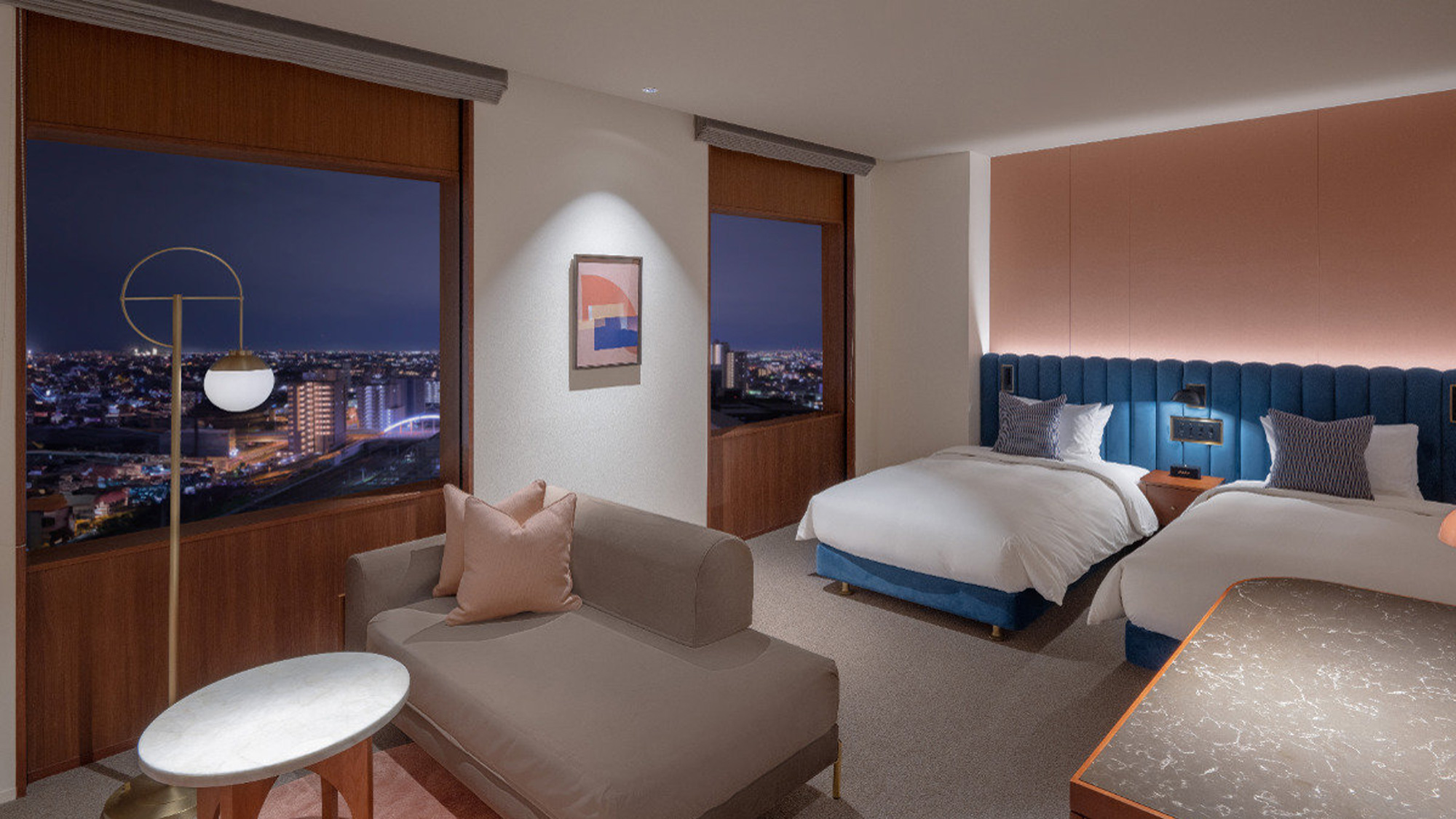 【グランドスーペリアツイン 39㎡】出張や記念日旅行にも◎ 落ち着いた上質な空間