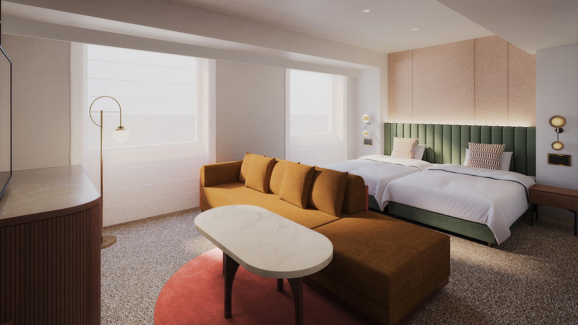 プライベートサウナ｜57平米・駐車場無料・フリーフロー