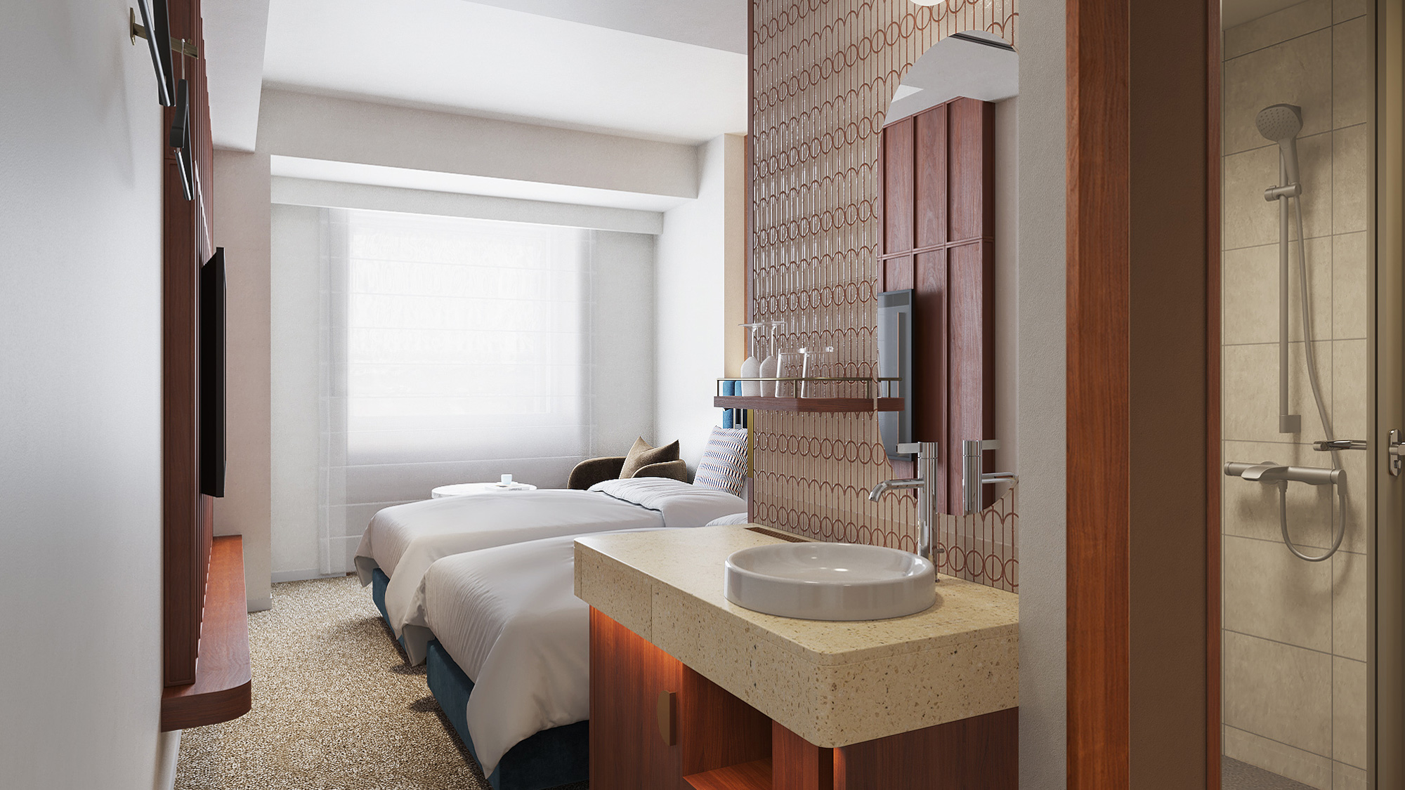 マークスタンダードツイン｜22平米・駐車場無料・フリーフロー