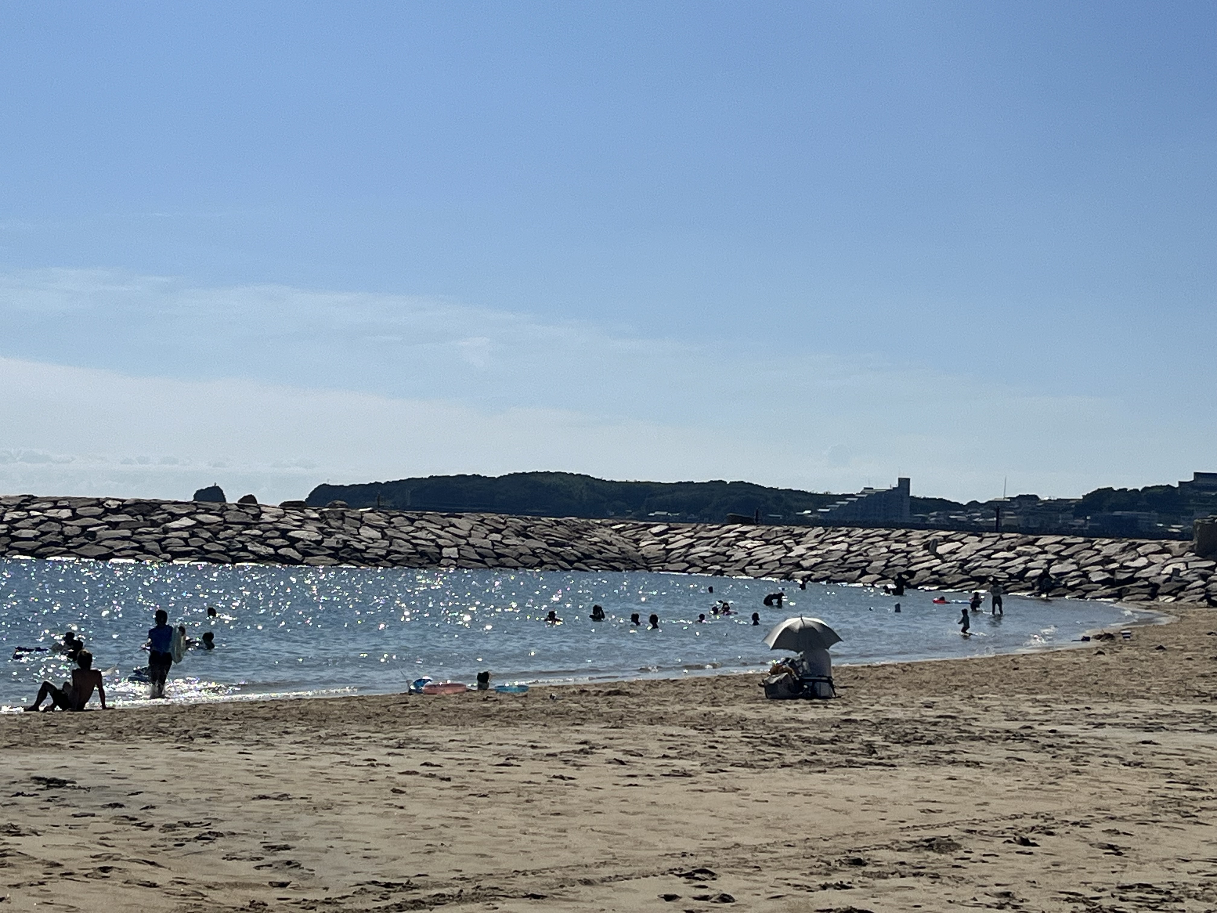 扇ヶ浜海水浴場（徒歩10分、車で2分）穴場のビーチです♪