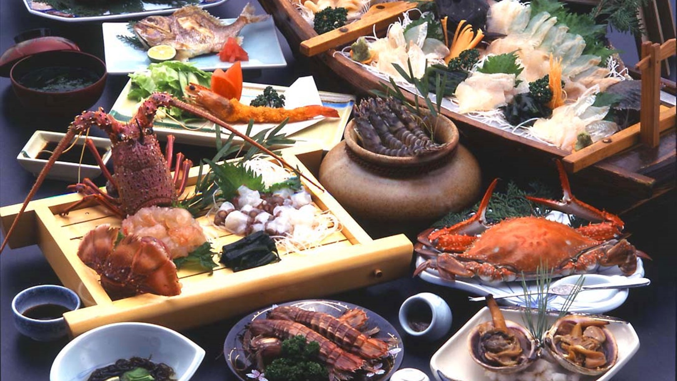 【日帰り】贅沢◆海鮮三昧コース◆日間賀の海鮮を食べ尽くす！三河湾を望む展望風呂無料入浴OK