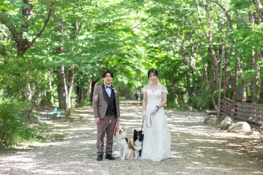 【愛犬と最高のウェディングフォト】衣装＆メイク＆カメラマンで特別な瞬間と感動を（1泊2食）【土日祝】