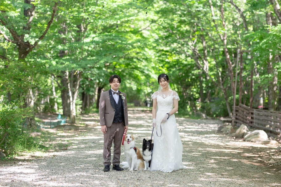 【愛犬と最高のウェディングフォト】衣装＆メイク＆カメラマンで特別な瞬間と感動を（1泊2食）【平日】