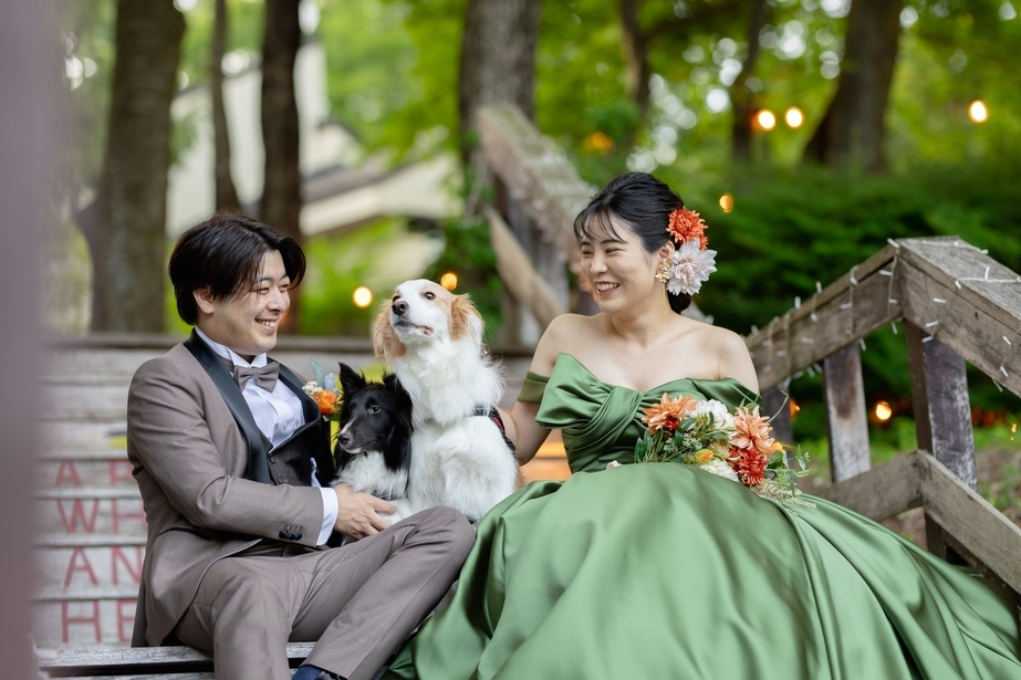 【愛犬と最高のウェディングフォト】衣装＆メイク＆カメラマンで特別な瞬間と感動を（1泊2食）【平日】