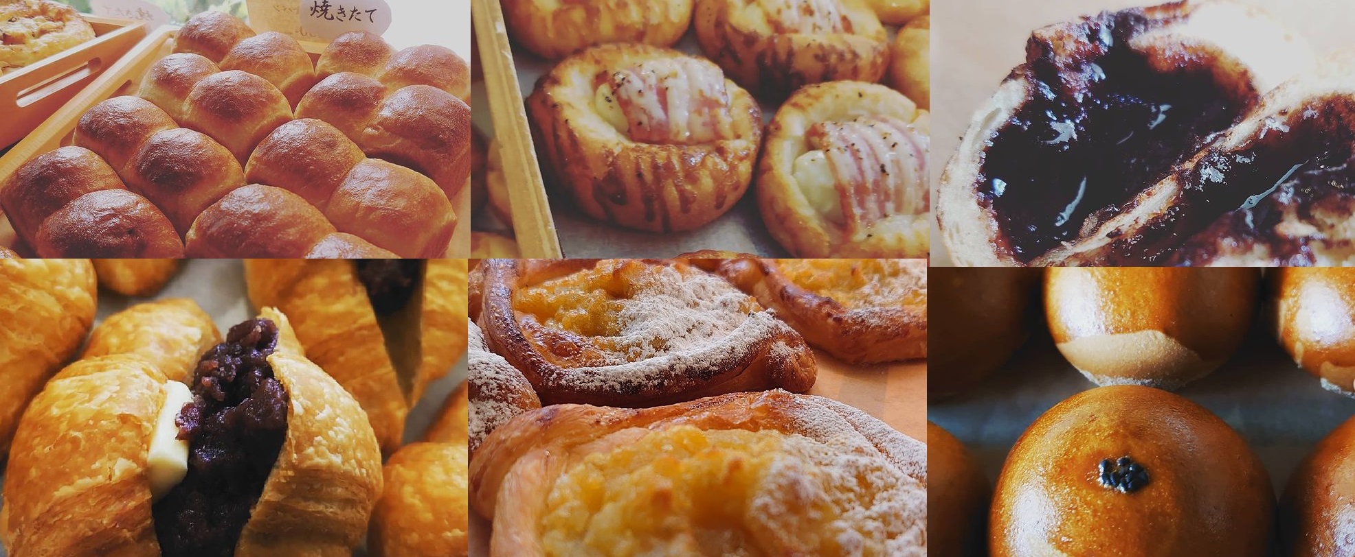 店頭販売の焼きたてパン