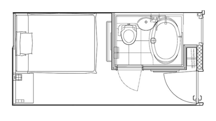 コンフォートシングル間取り(一例)
