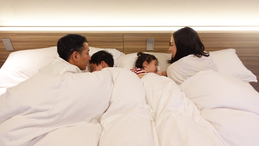小学生未満のお子様は、ご家族で添い寝の場合に限り無料！