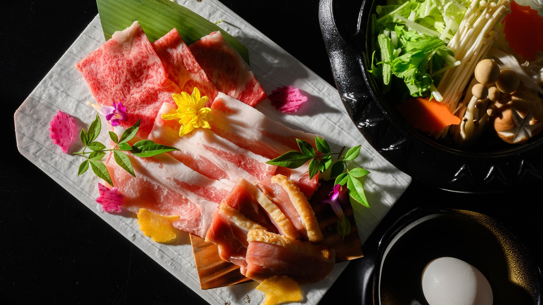 【かがりや会席〜大和の恵〜】奈良特産「大和牛・大和ポーク・大和肉鶏」を食す秋の贅沢時間（夕・朝食付）