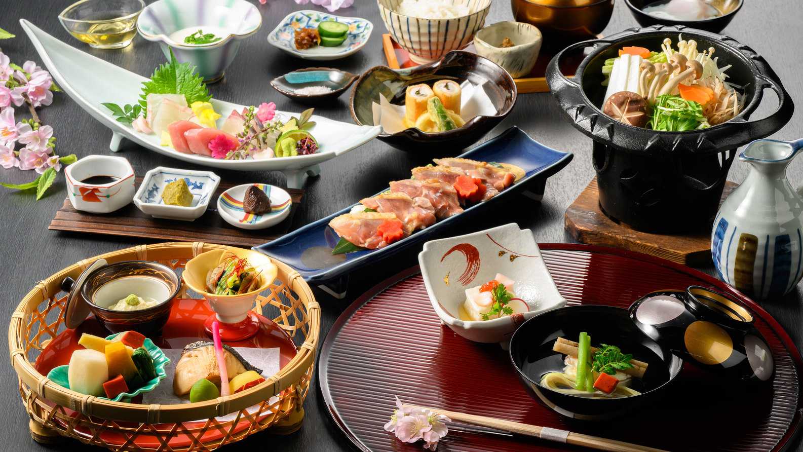 【大和会席〜古都の彩〜】奈良の食材をふんだんに使った日本料理で、奈良旅を食から満喫（夕・朝食付）