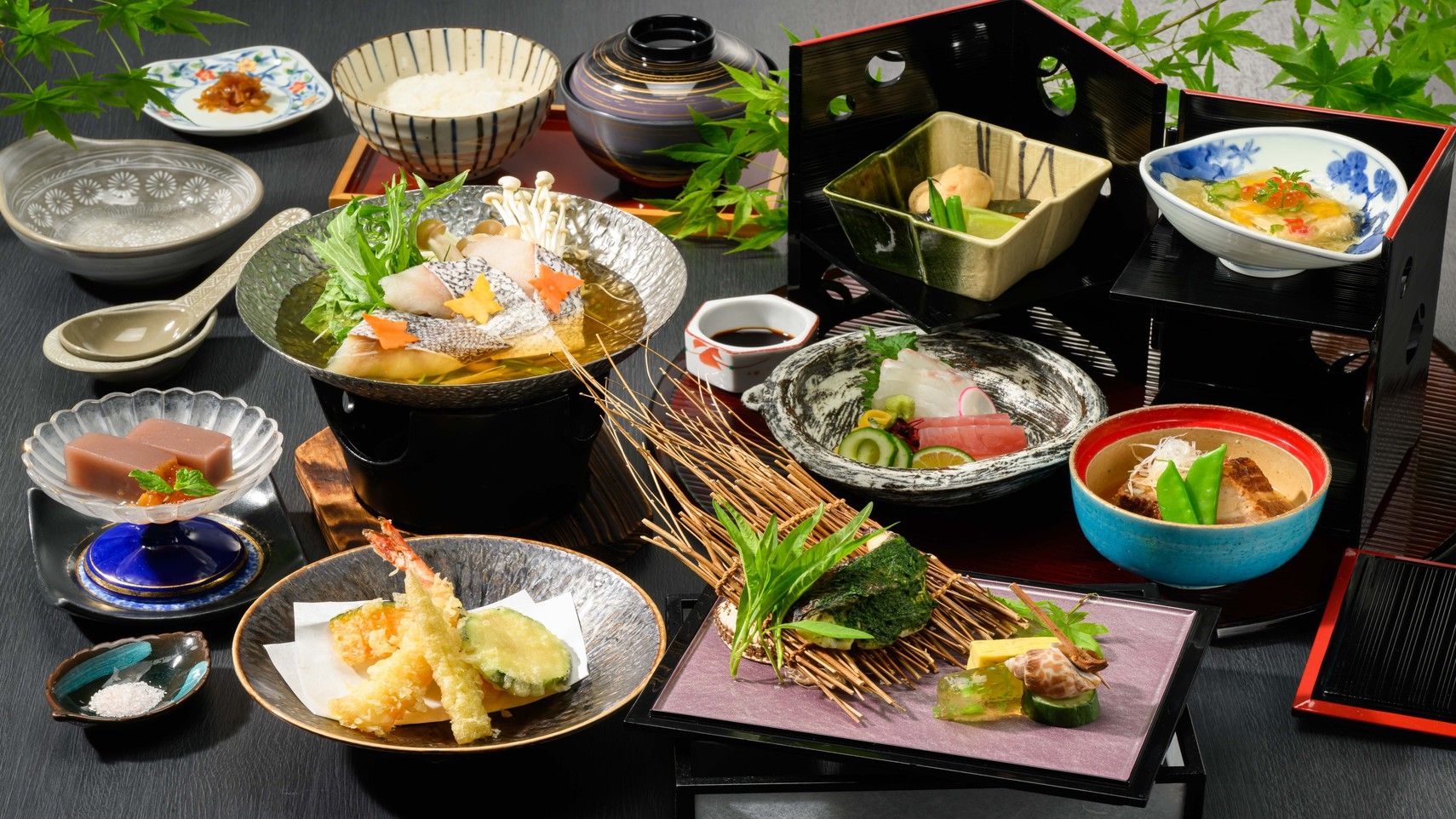 【旬彩御膳】奈良ものと夏の食材を使った日本料理を、気負わずおいしくカジュアルに♪（夕・朝食付）