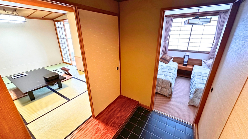 ■－【和洋室／別室タイプ】和室10帖＋洋室ツイン 客室－■