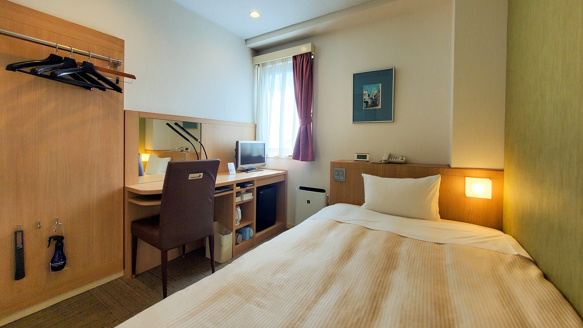 #シングル　一人旅やビジネスにぴったり。コンパクトながら機能的な空間でお過ごしください。
