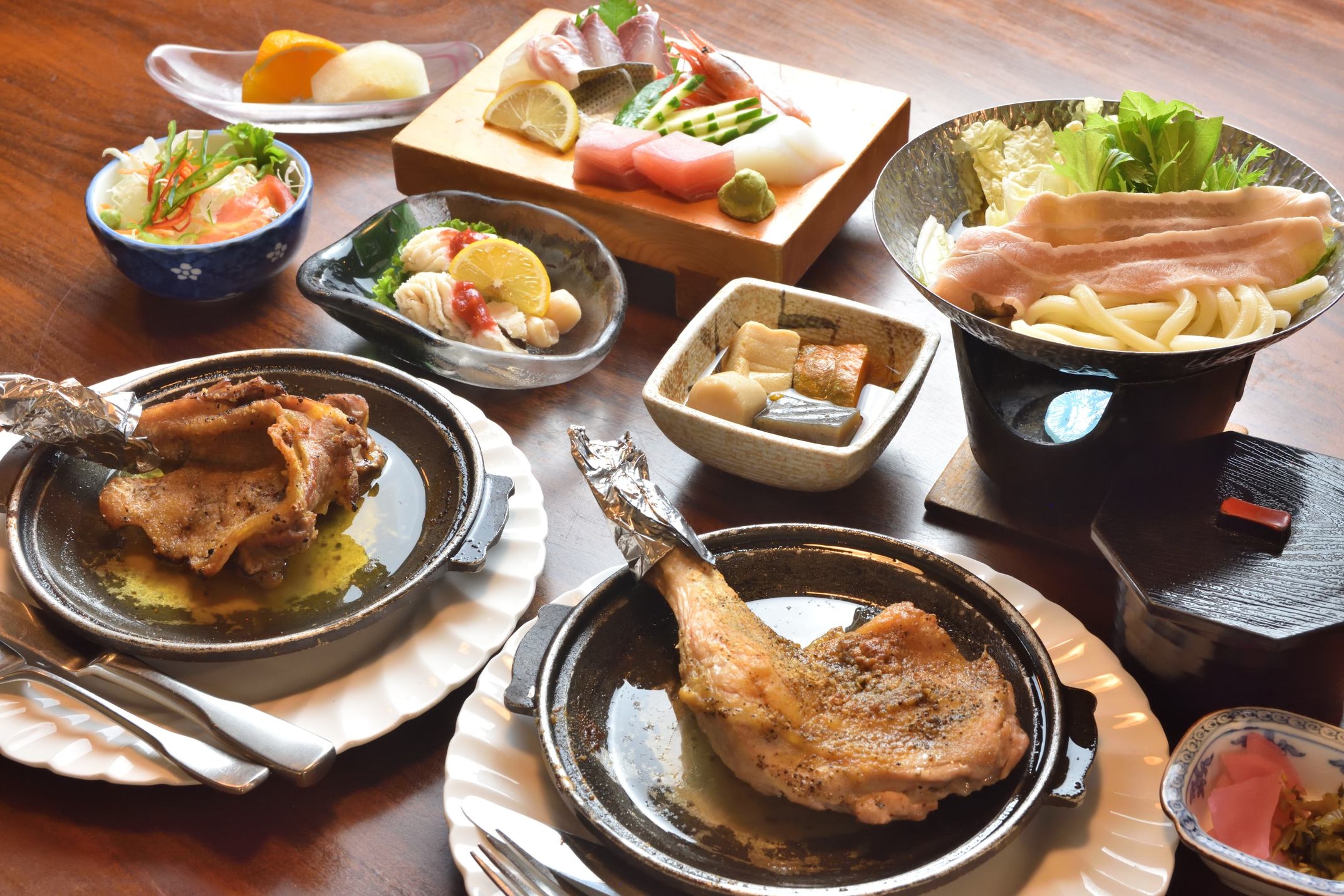 ＜香川ご当地グルメ＞★若鳥＆親鳥★食べ比べ！さぬき骨付鳥【グレードアップ二ノ松】２食付