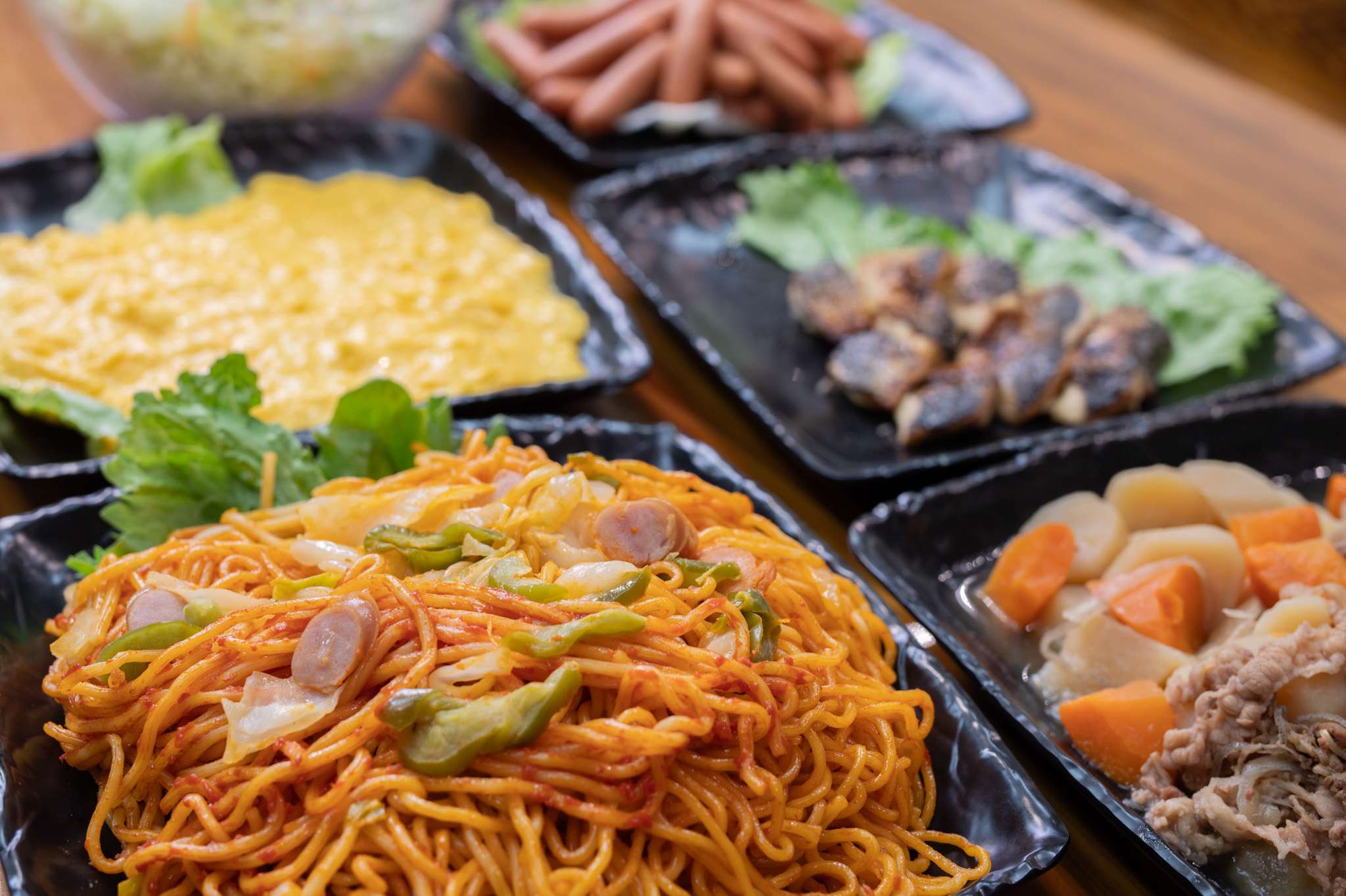 無料朝食一例（おかず）