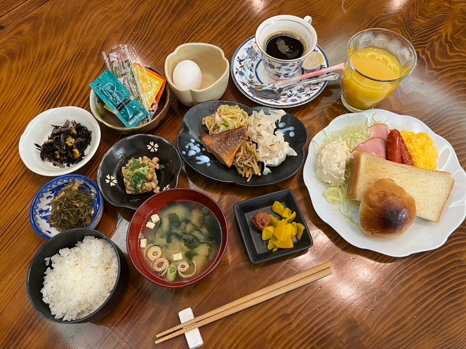 無料朝食一例