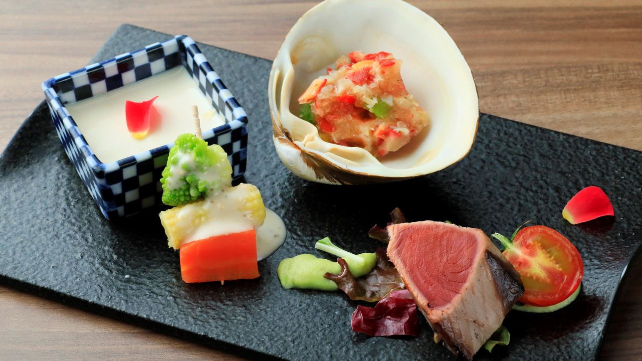 【夕食】彩り豊かな前菜