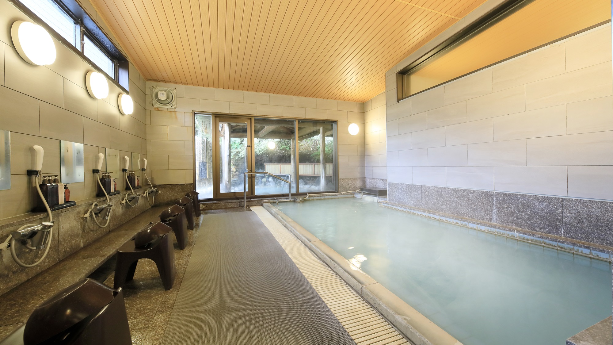 【大浴場（女性）】美肌効果ある鳴子温泉