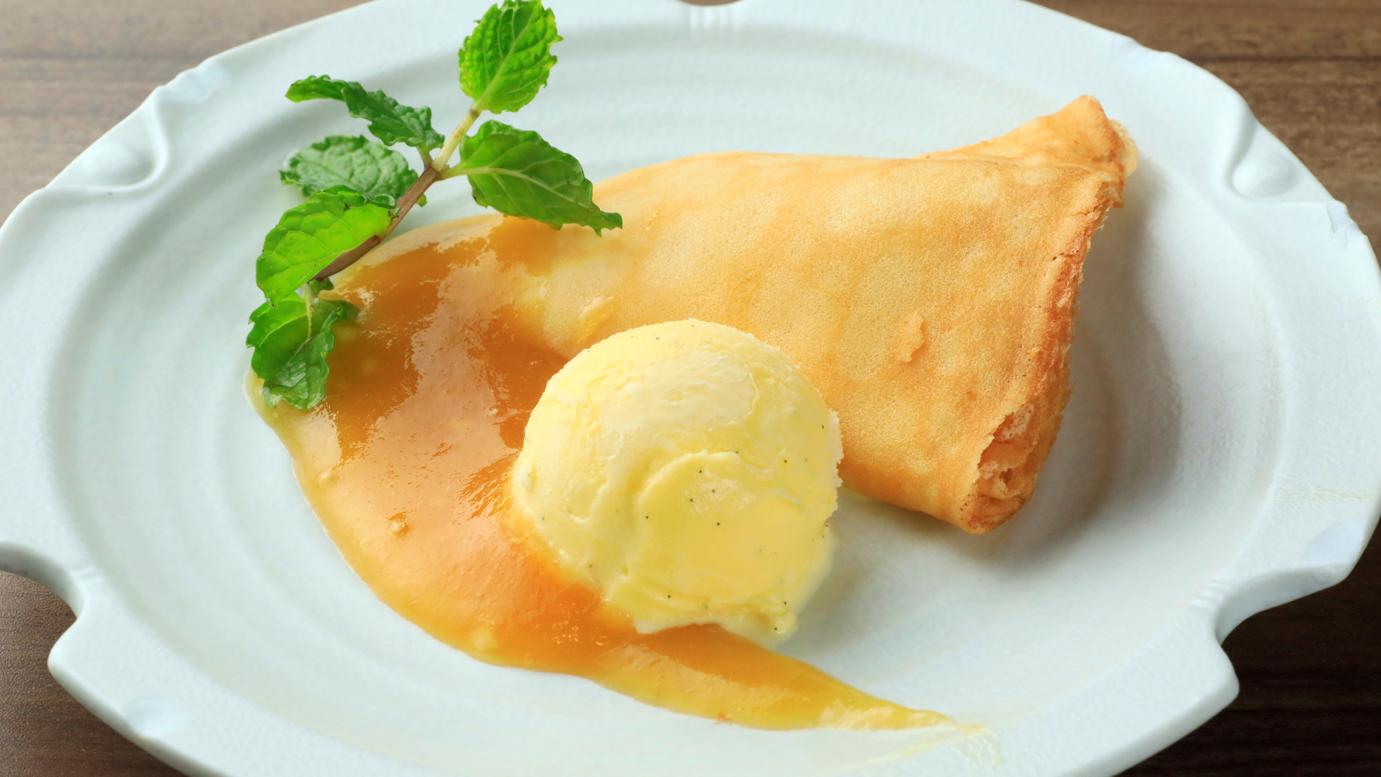 【極会席】デザートのクレープシュゼット