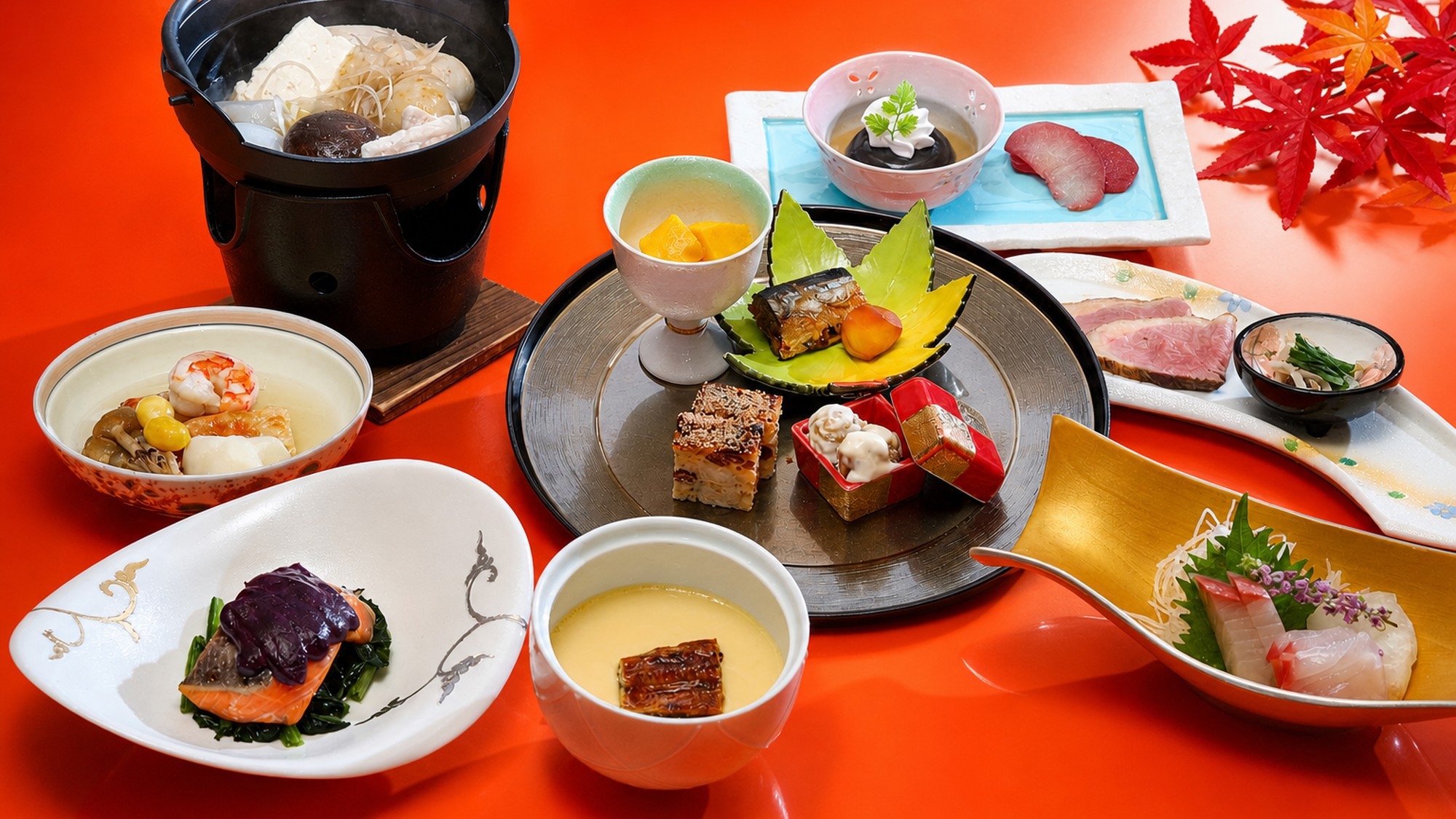 【2食付】秋の味覚と温泉を堪能♪夕食はスタンダード会席「楽彩(らくさい)」・朝食は和洋バイキング