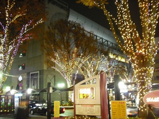 駅前のイルミネーション