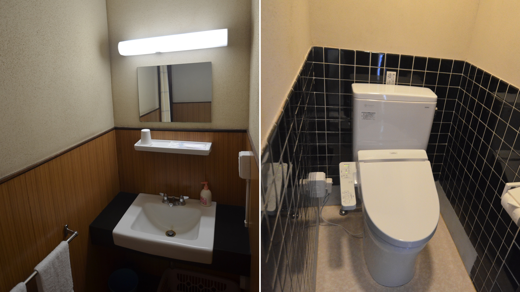 洋室（大）トイレ（温水洗浄便座）と洗面台