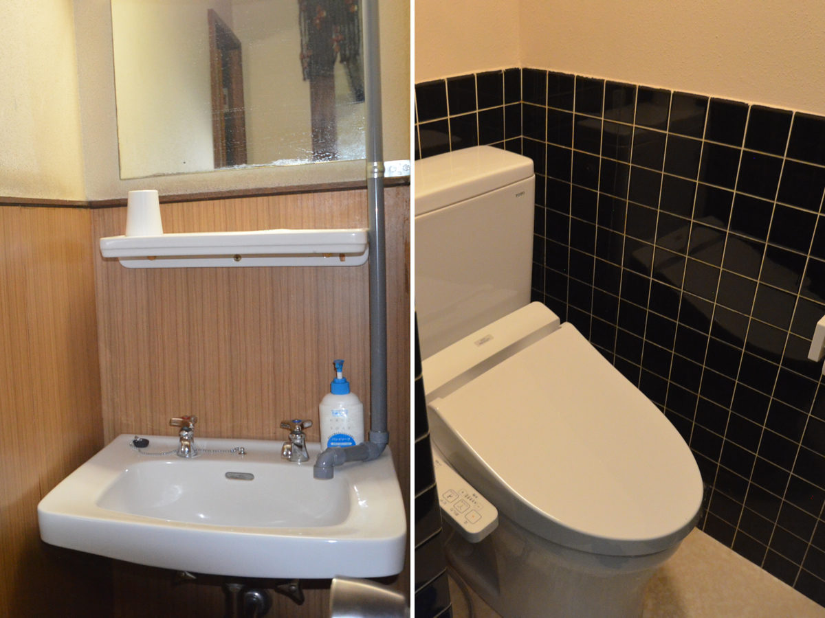 洋室（小）トイレ（温水洗浄便座）と洗面台