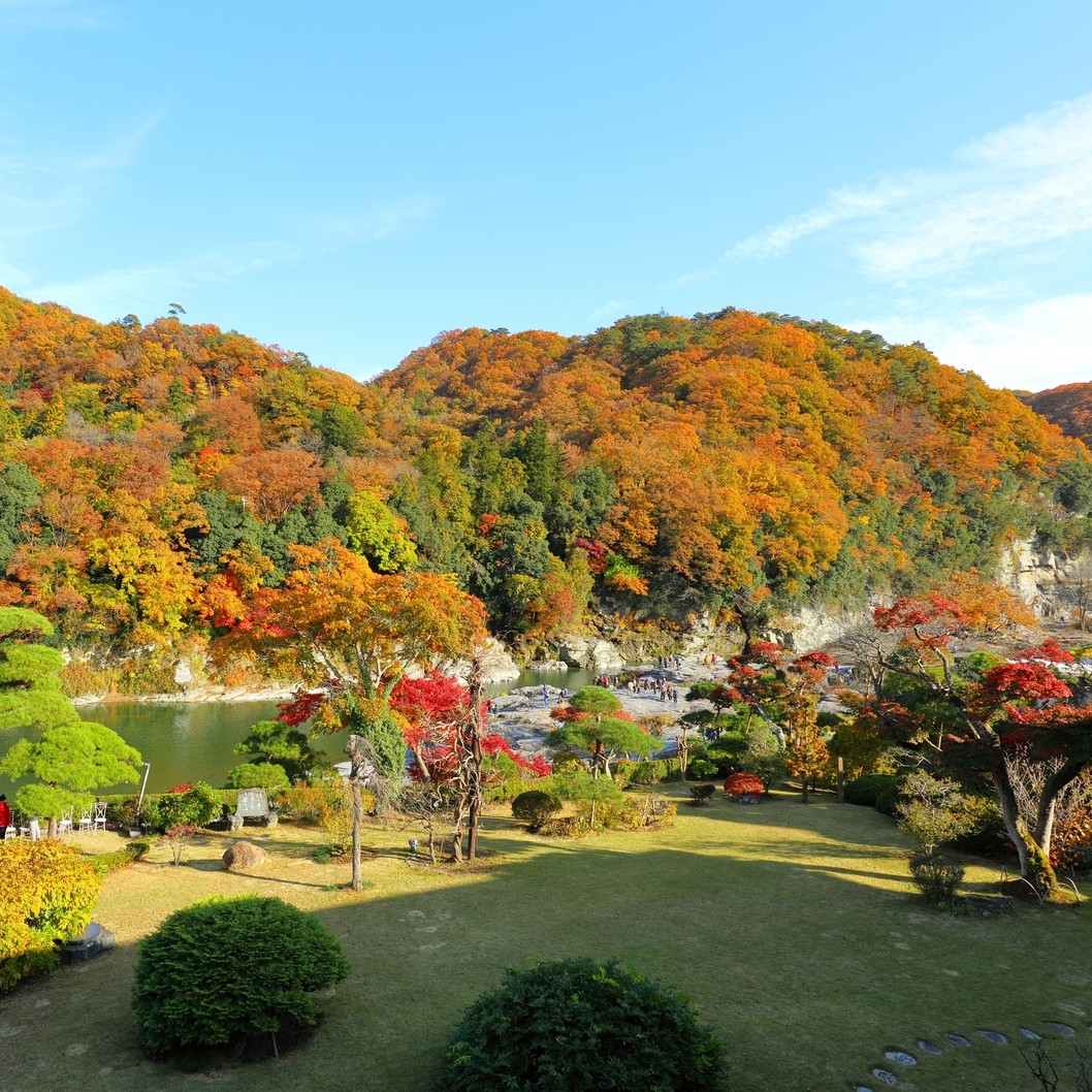 【期間限定・紅葉ライトアップ送迎付プラン】☆月の石もみじ公園☆紅葉の名所「長瀞渓谷」へ♪