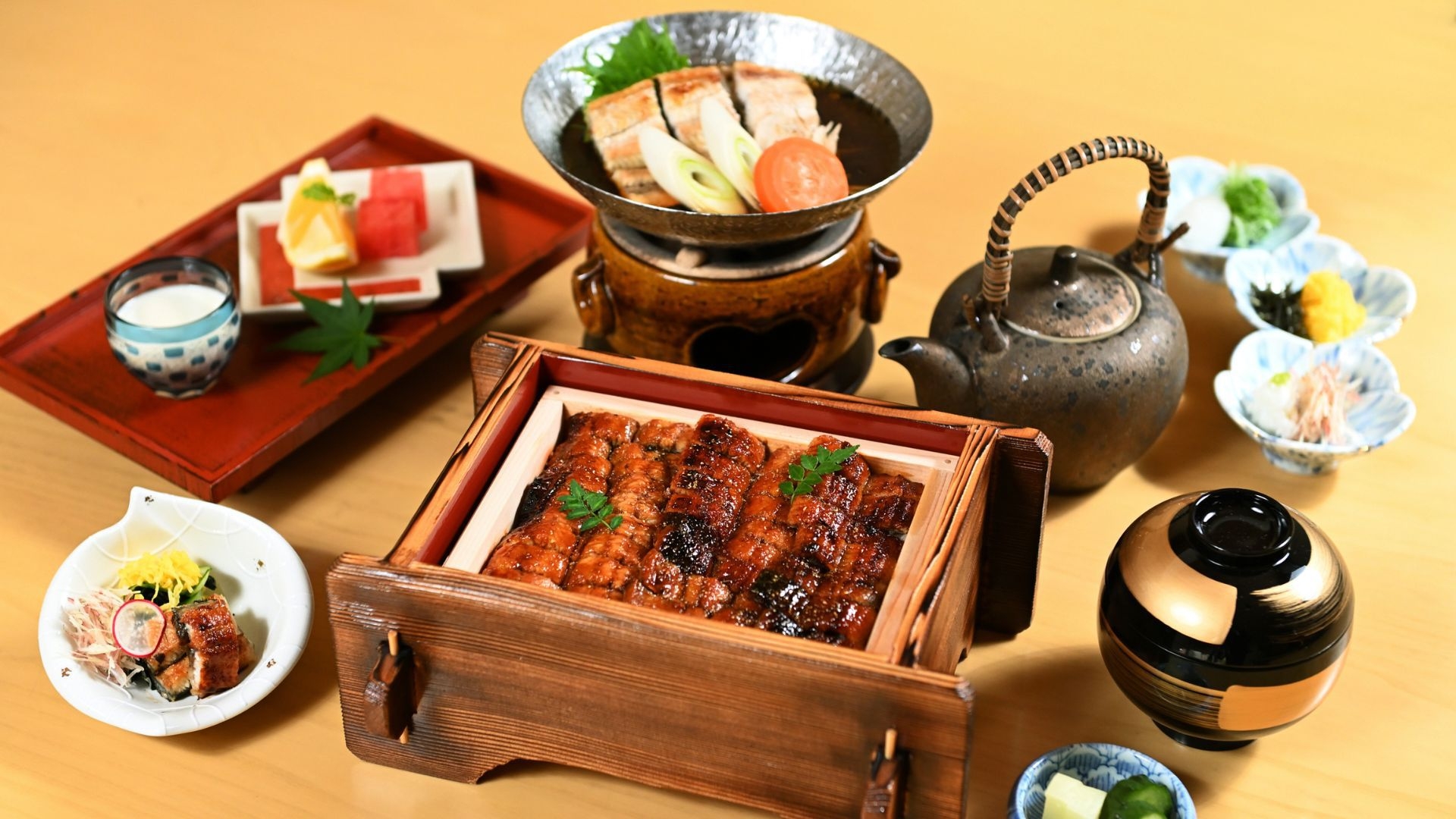 【夕食付】讃岐の鰻「源内うなぎ」を炭火で焼き上げた“うなぎ尽くし“御膳【クラブラウンジアクセス付】
