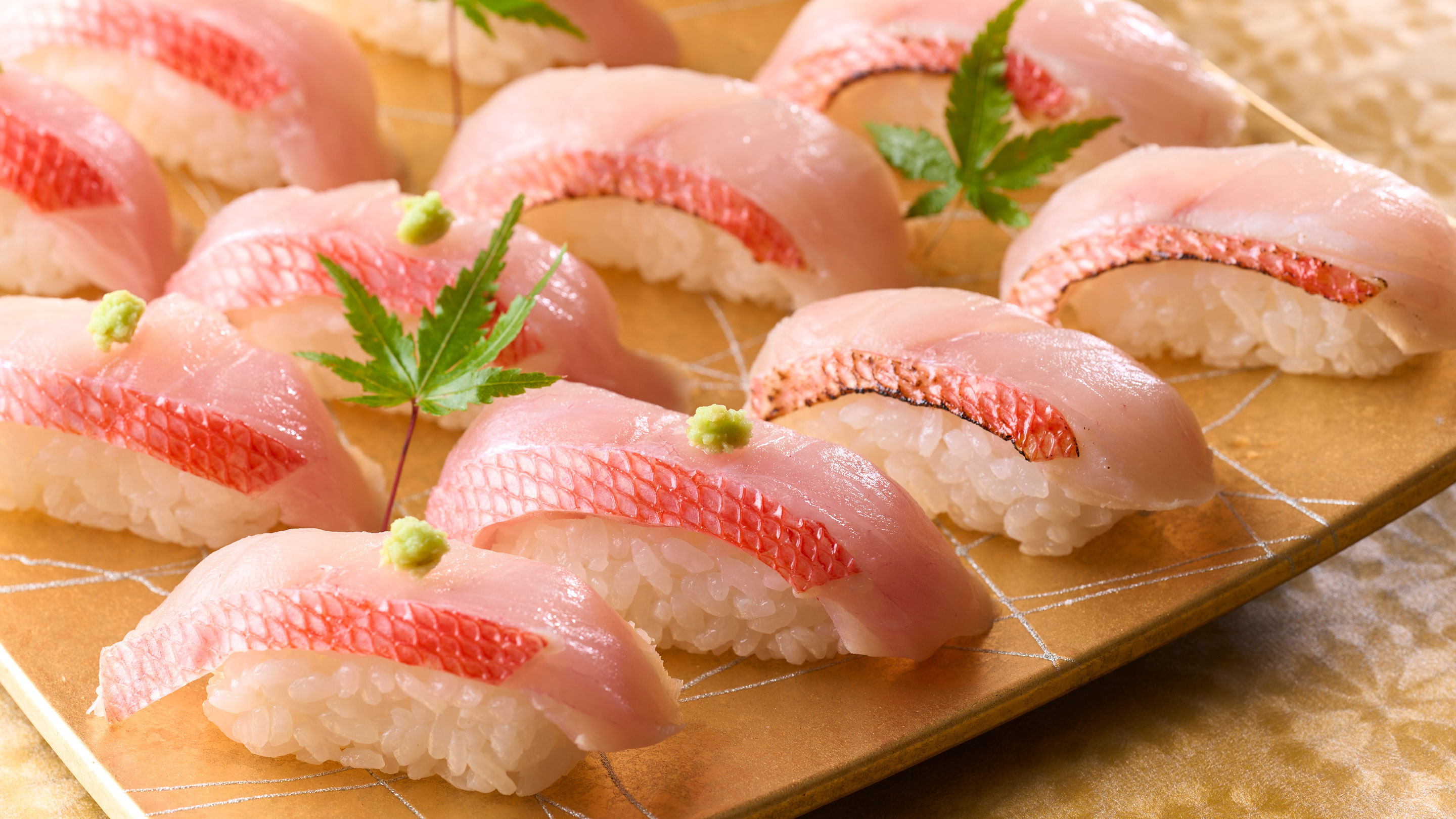 金目鯛づくしバイキング 金目鯛握り食べ比べ（炙り・生）※イメージ