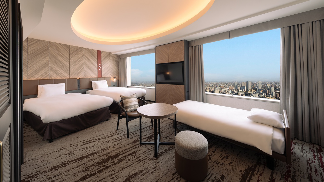 クラブトリプル※ツイン+ソファーベッド（22階以上)【禁煙】