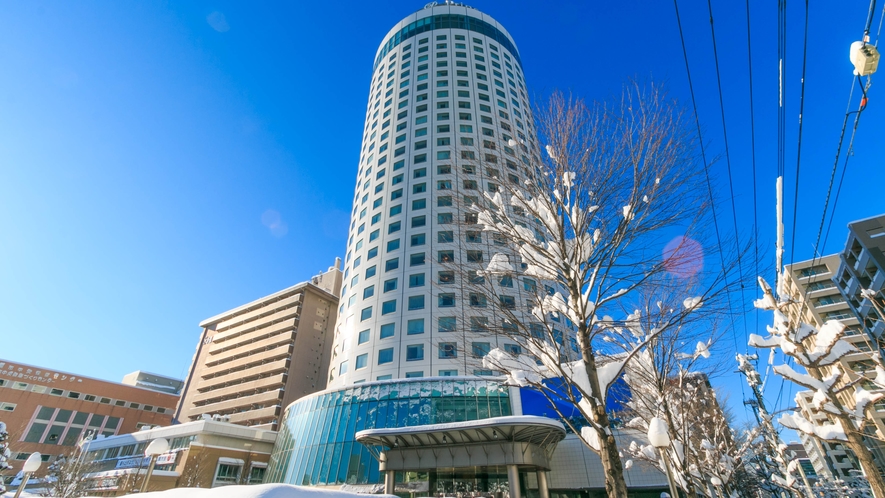 【外観】冬の札幌プリンスホテル
