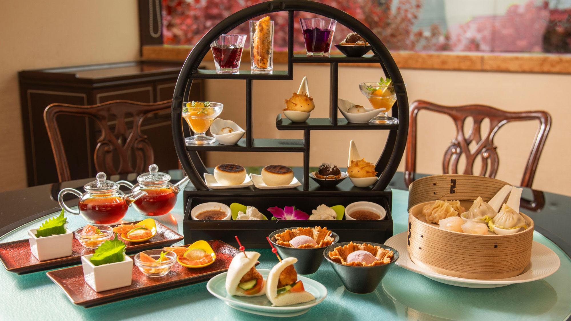 中国料理 芙蓉城はティータイムにChinese Afternoon Teaをご堪能いただけます。