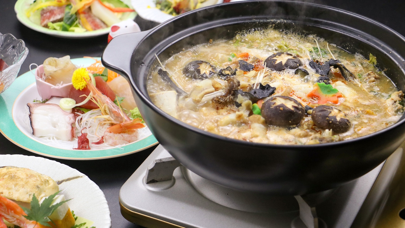 【2食付GU】冬の味覚の代表！常磐の『あんこう』が堪能できるコース♪寒い時期が美味しさ倍増！