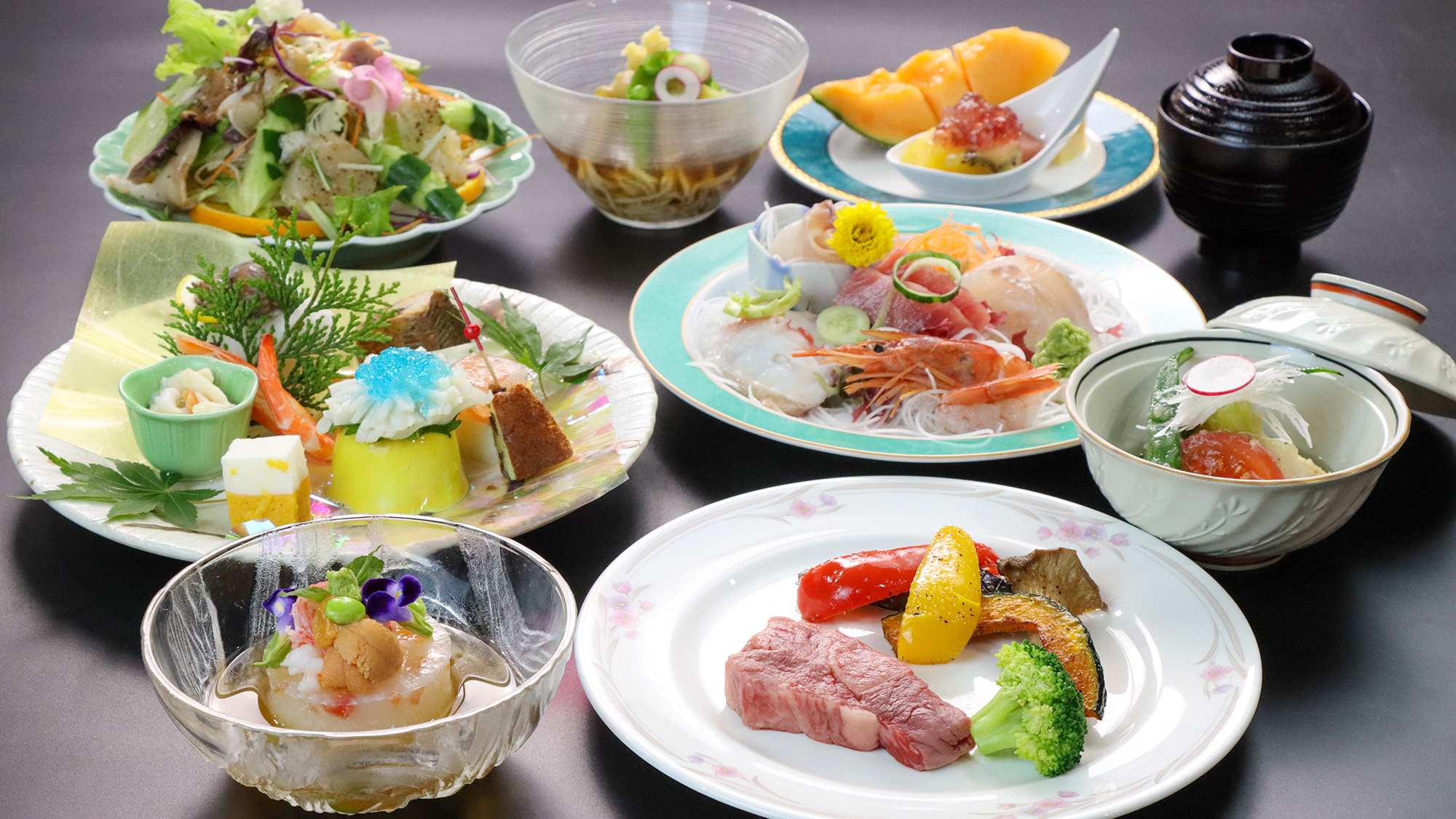 季節の食材を使った料理。
