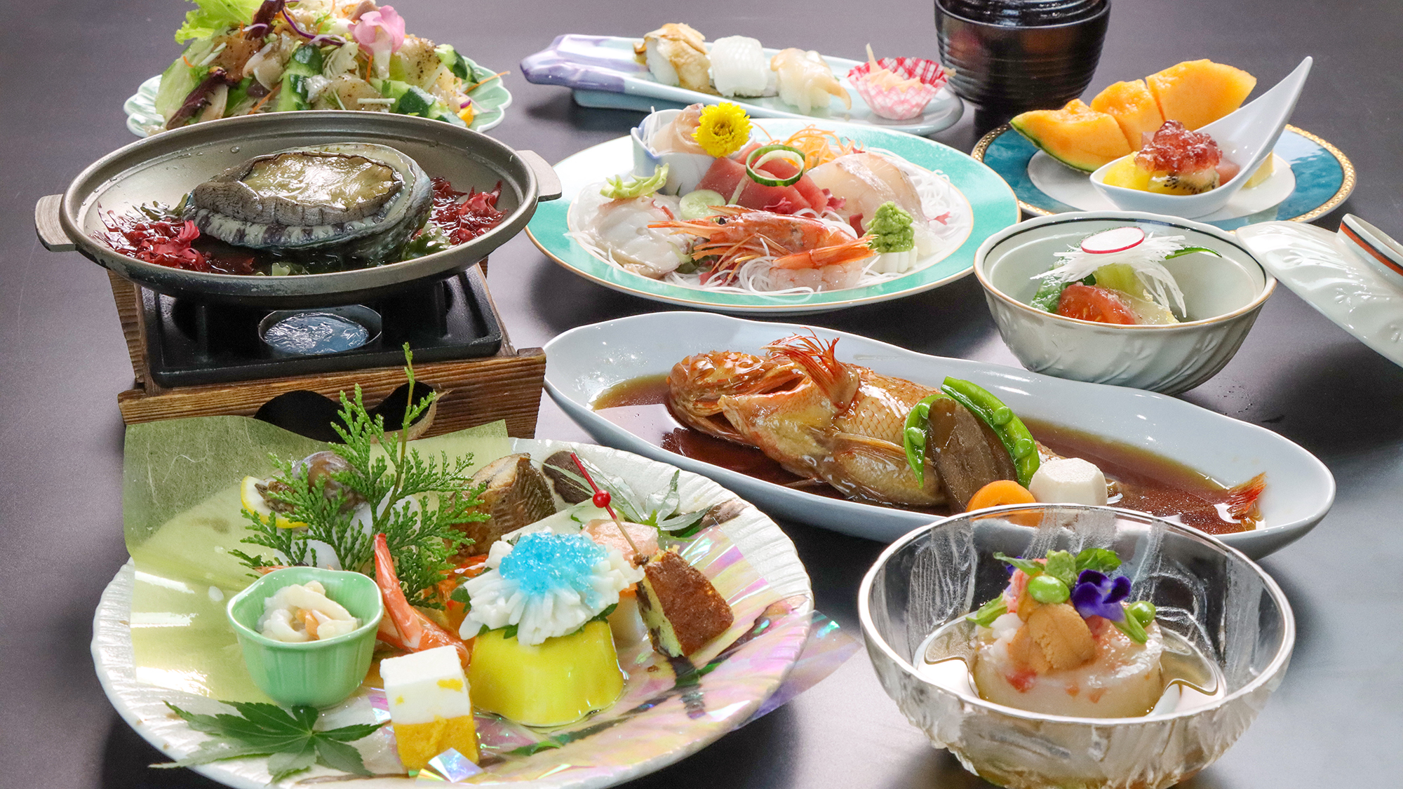茨城の食材を堪能できる品々。