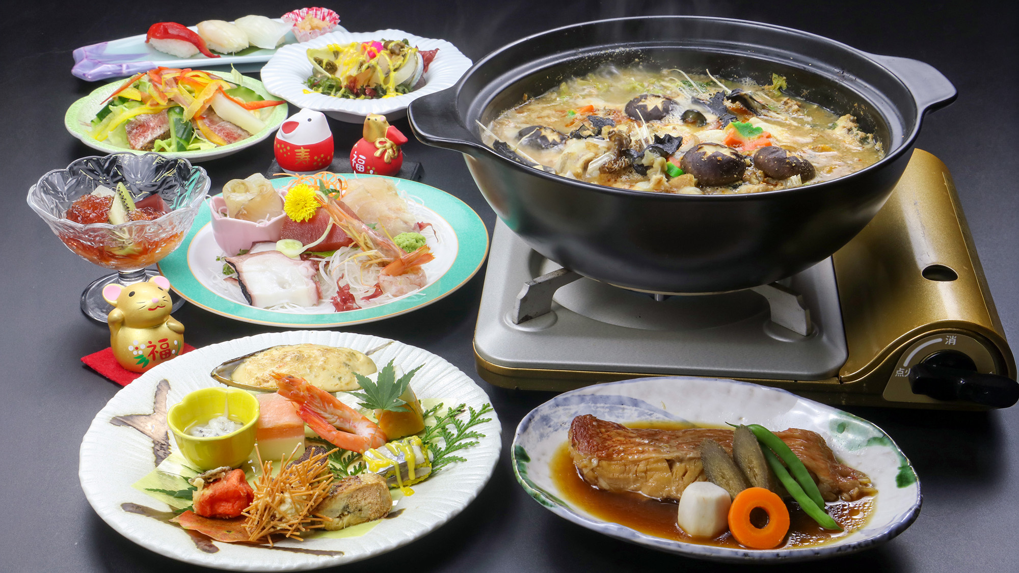 #あんこうプラン　常磐のあんこうを味わう冬限定のグレードアッププラン。