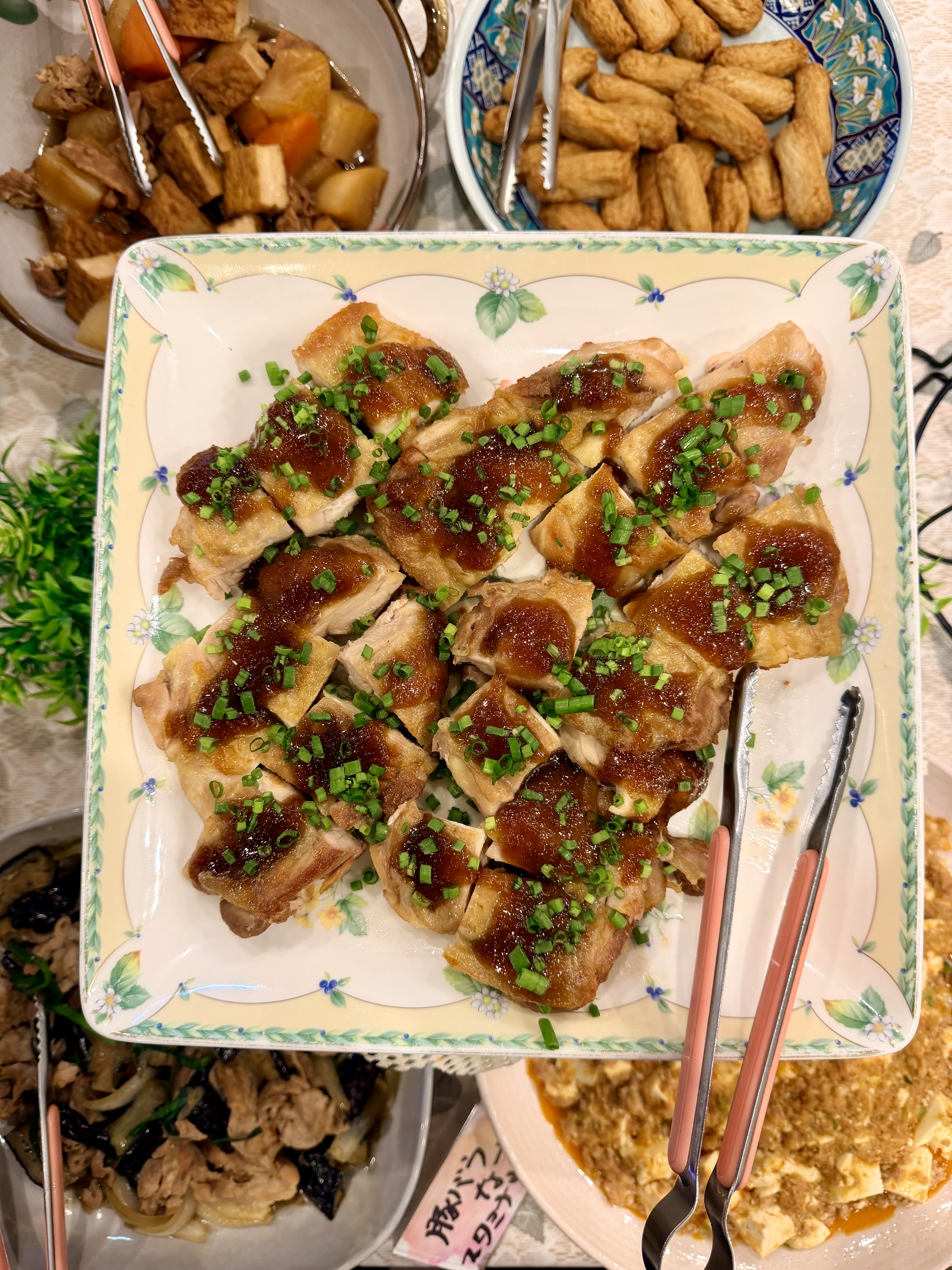 朝食（鶏の照り焼き）