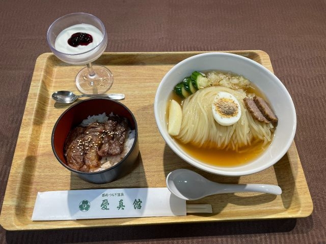 【日帰り温泉+昼食＋お土産付｜Cコース】ぷらり温泉旅！食事は「盛岡冷麺と県産黒毛和牛のミニカルビ丼」