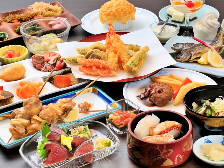 【客室無料グレードアップ】＜夕食バイキング＞一般客室同額で「御所湖＆奥羽山脈を望む和洋室」にご宿泊！